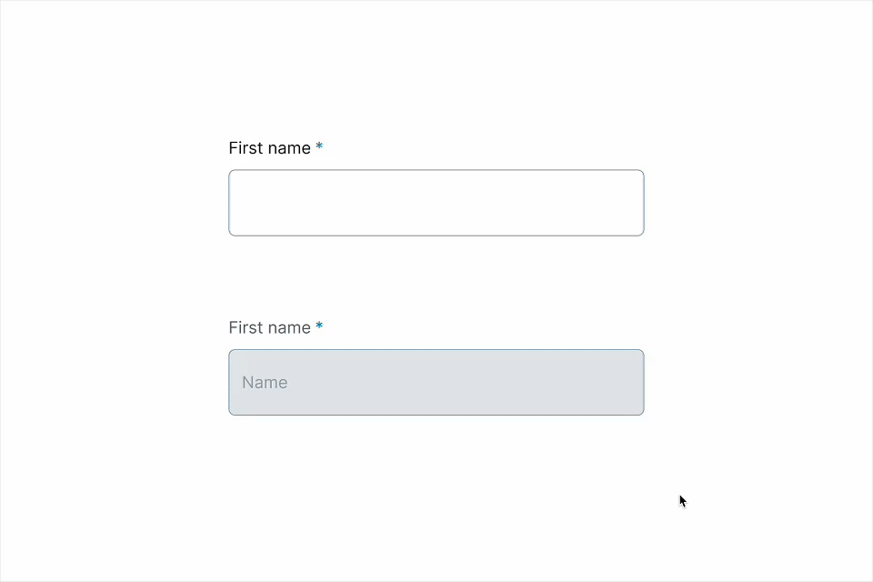Text input field interaction