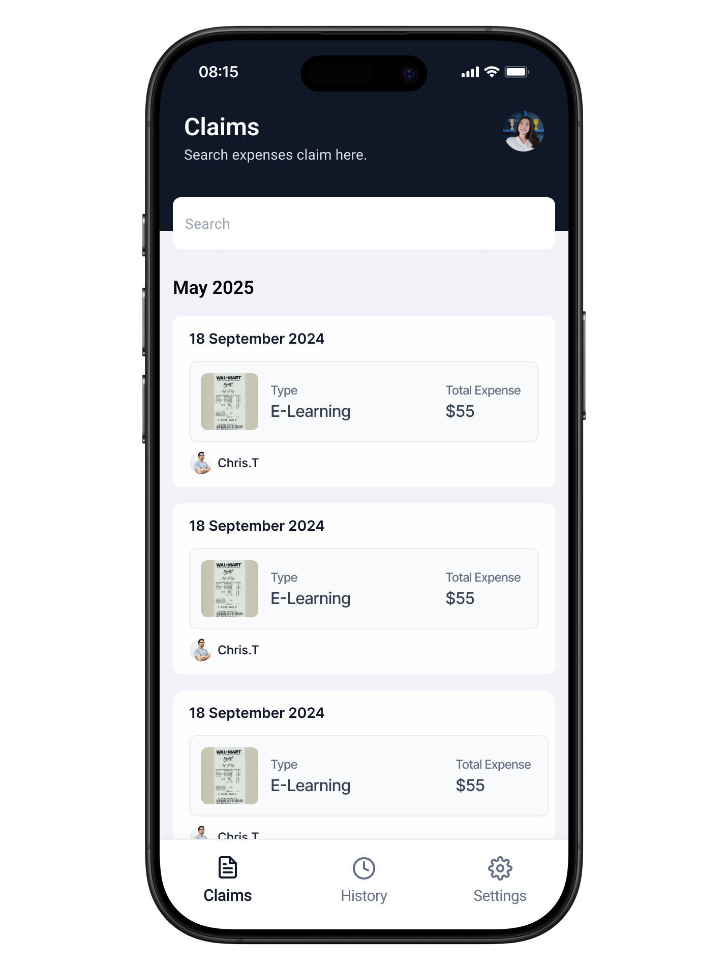 Before: Chronological approval queue with no prioritization