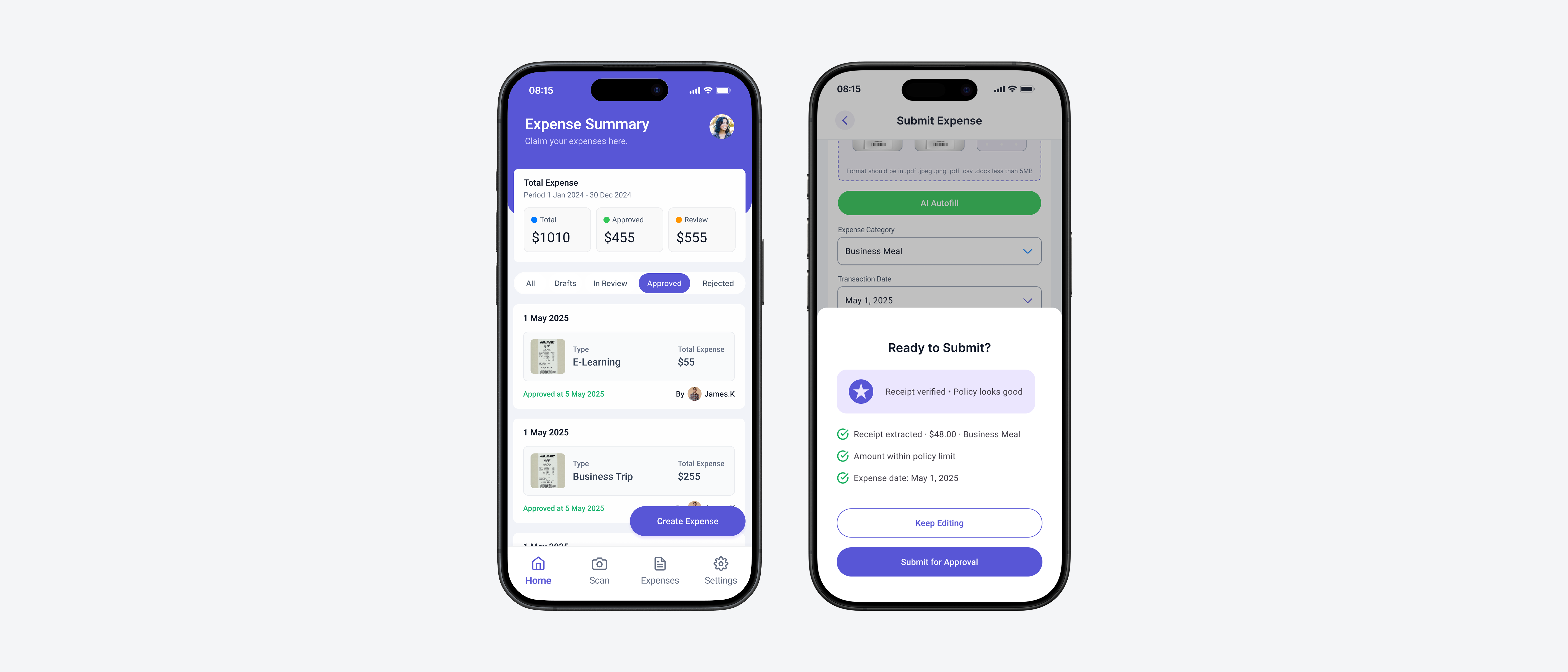 Expensio: AI-Assisted Expense Reimbursement System