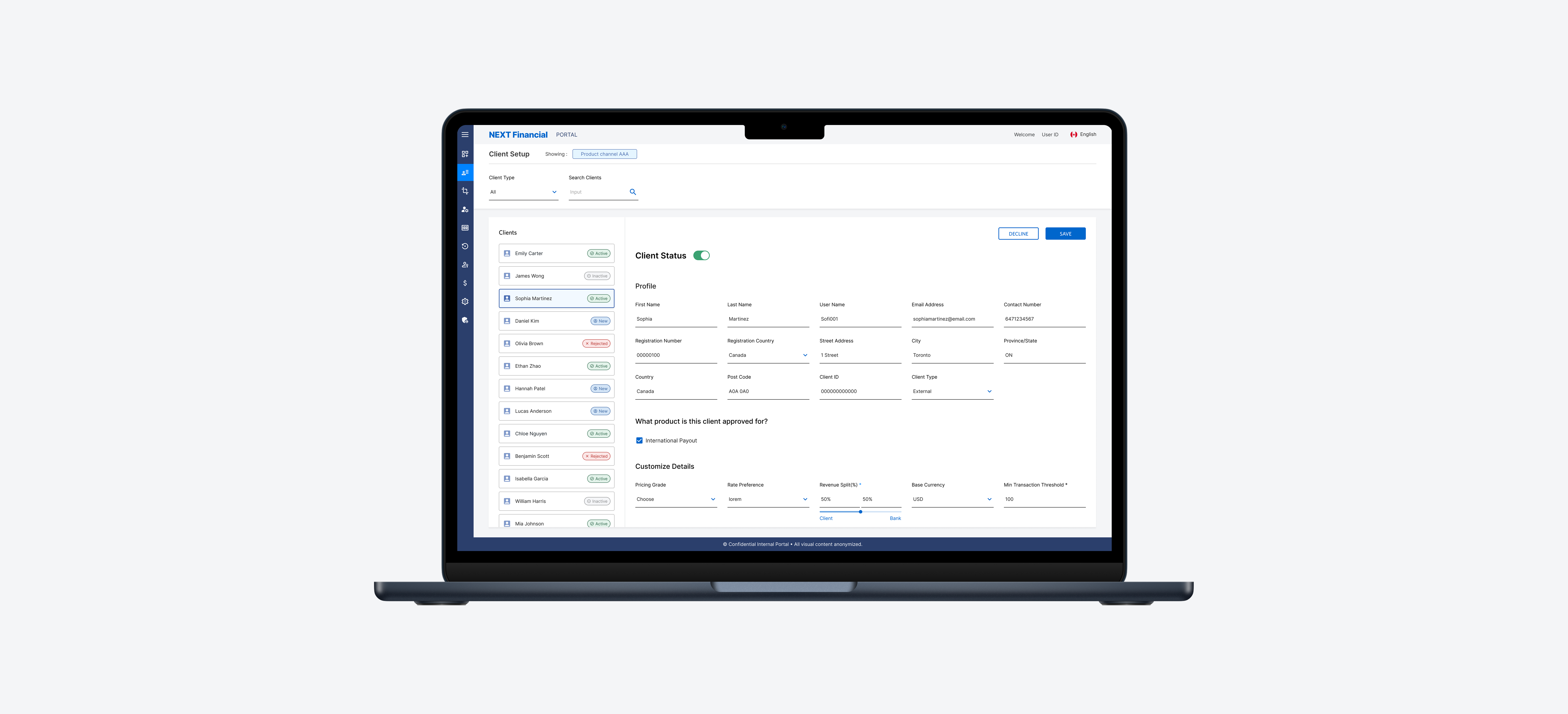 Fintech Portal preview