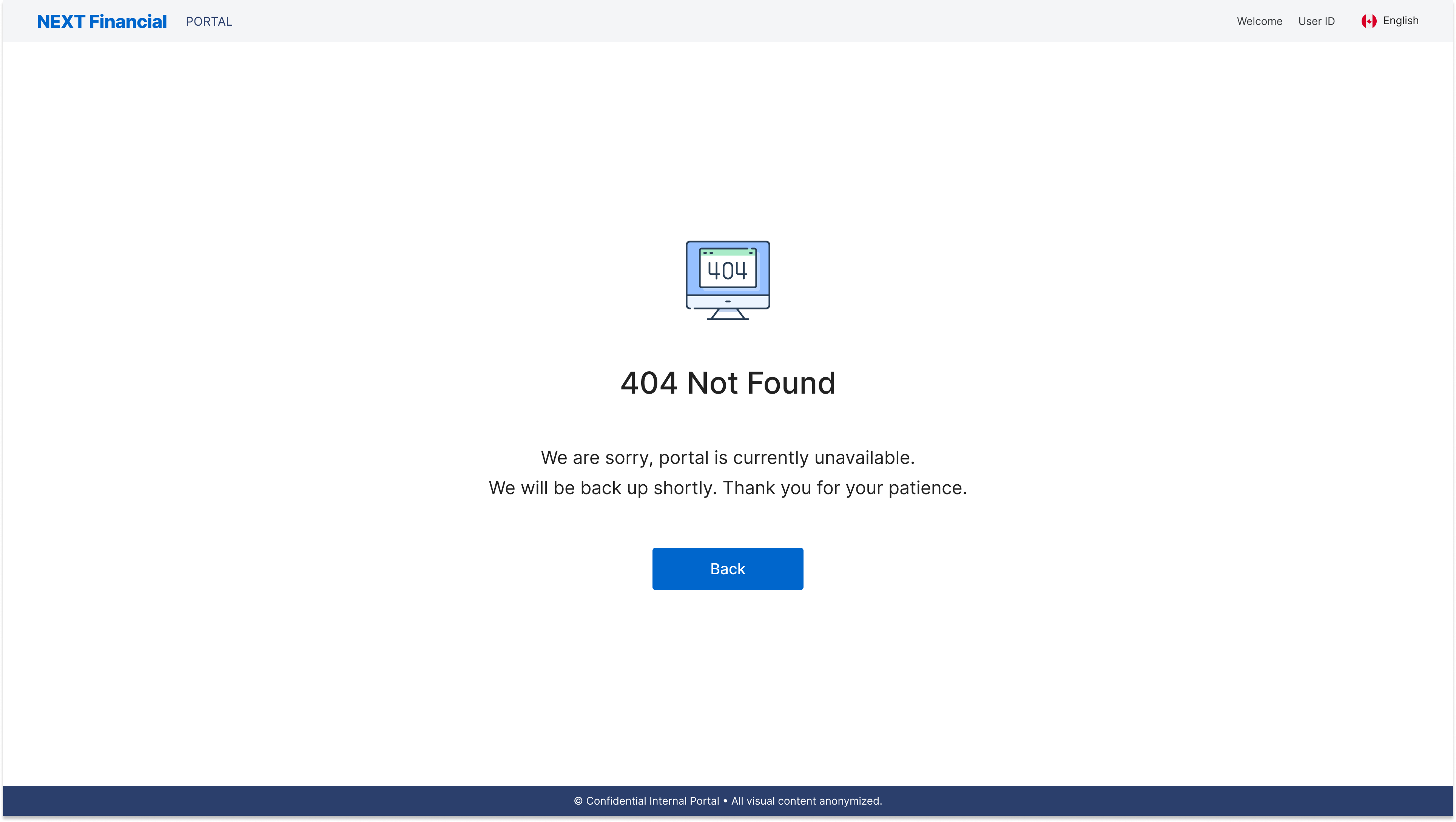 404 Error Page