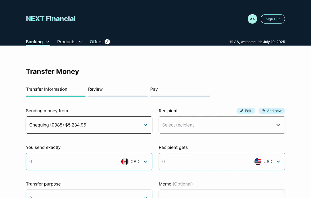 Inputs Error Message